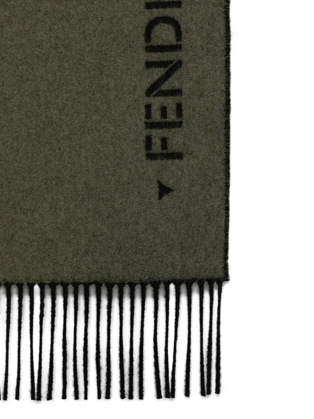 FENDI Sjaal met logoprint Groen