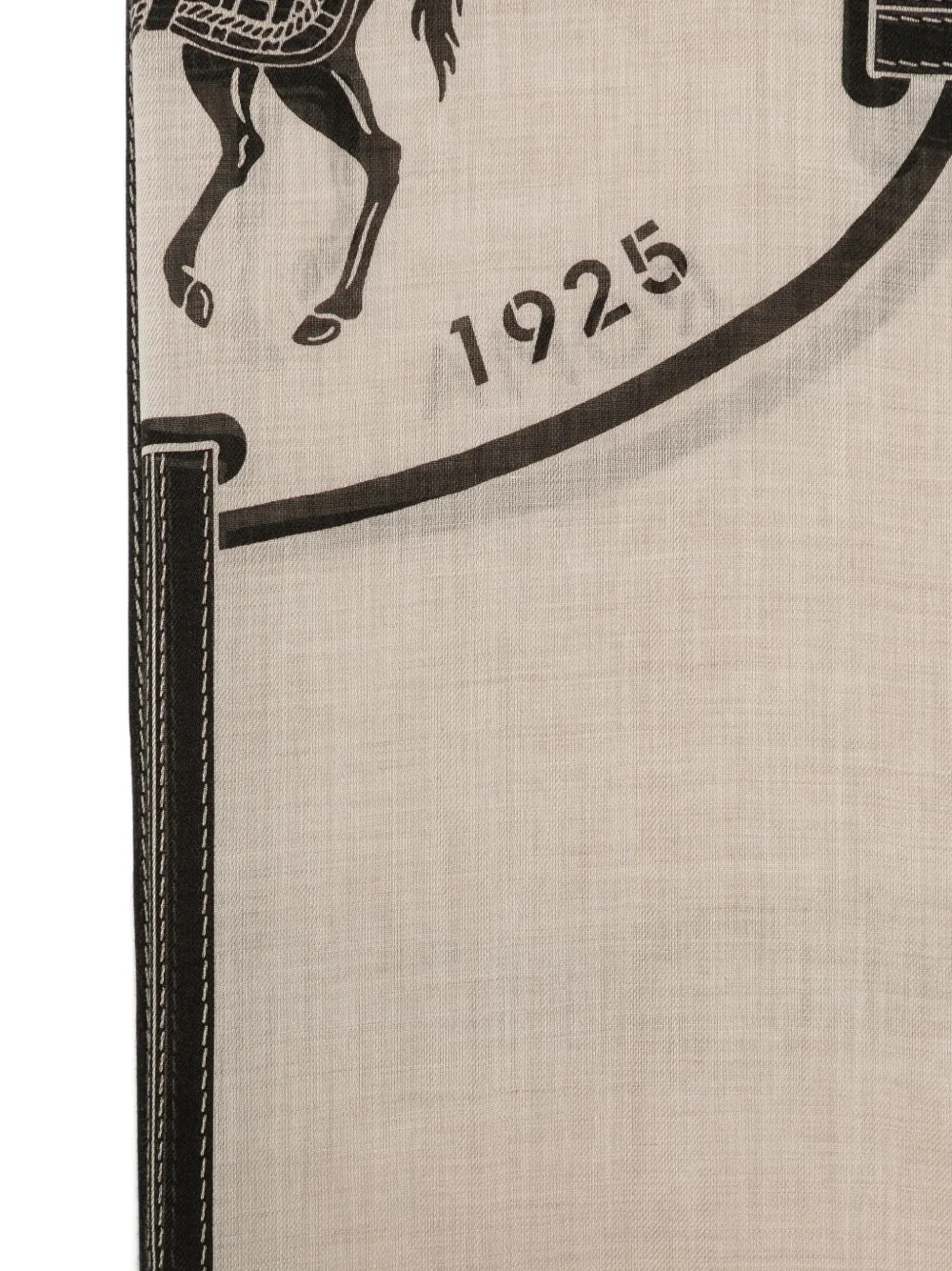 FENDI Sjaal met Selleria-print Beige
