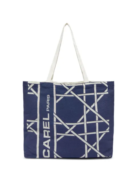 Carel Paris jacquard monogram tote bag