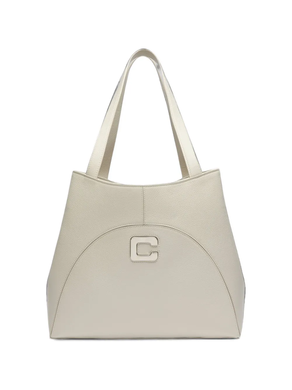 Carel Paris sac à main Clemenceau en cuir grainé - Tons neutres Carel Paris sac à main Clemenceau en cuir grainé - Tons neutres