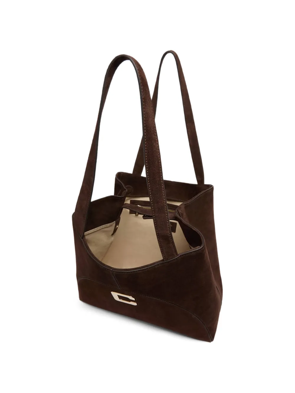 Carel Paris Clemenceau suède shopper Bruin