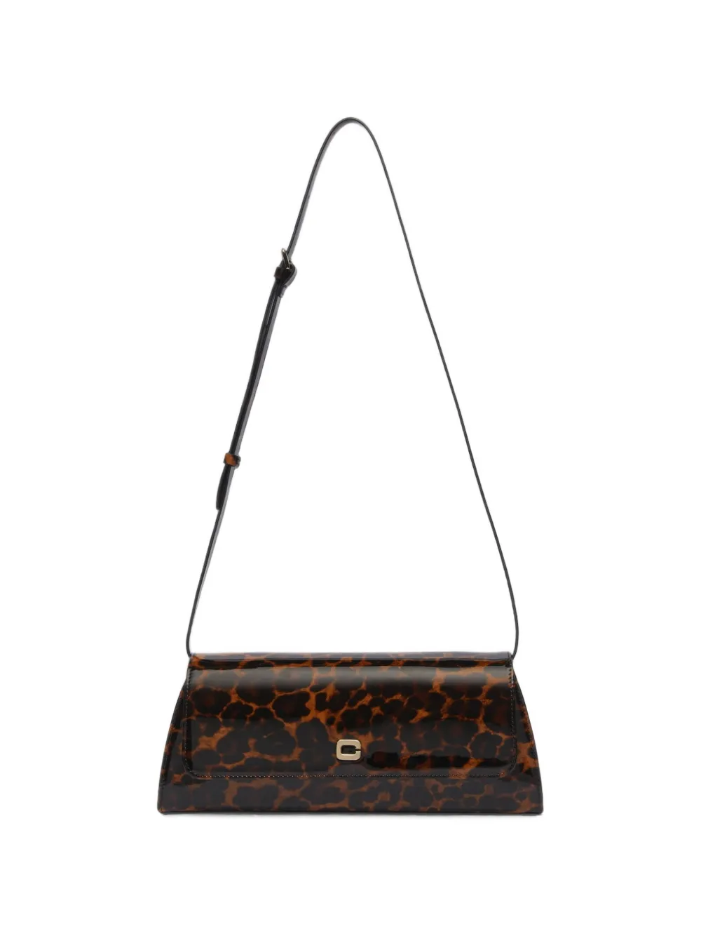 Carel Paris Borsa a spalla Madeleine leopardata - Marrone