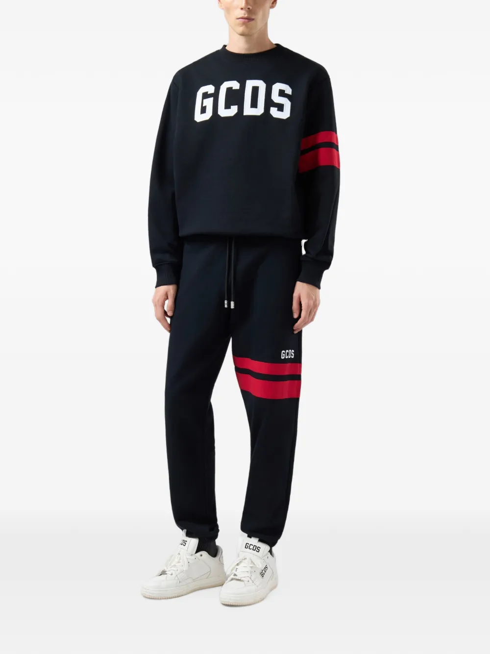 GCDS Trainingsbroek met logoprint Zwart
