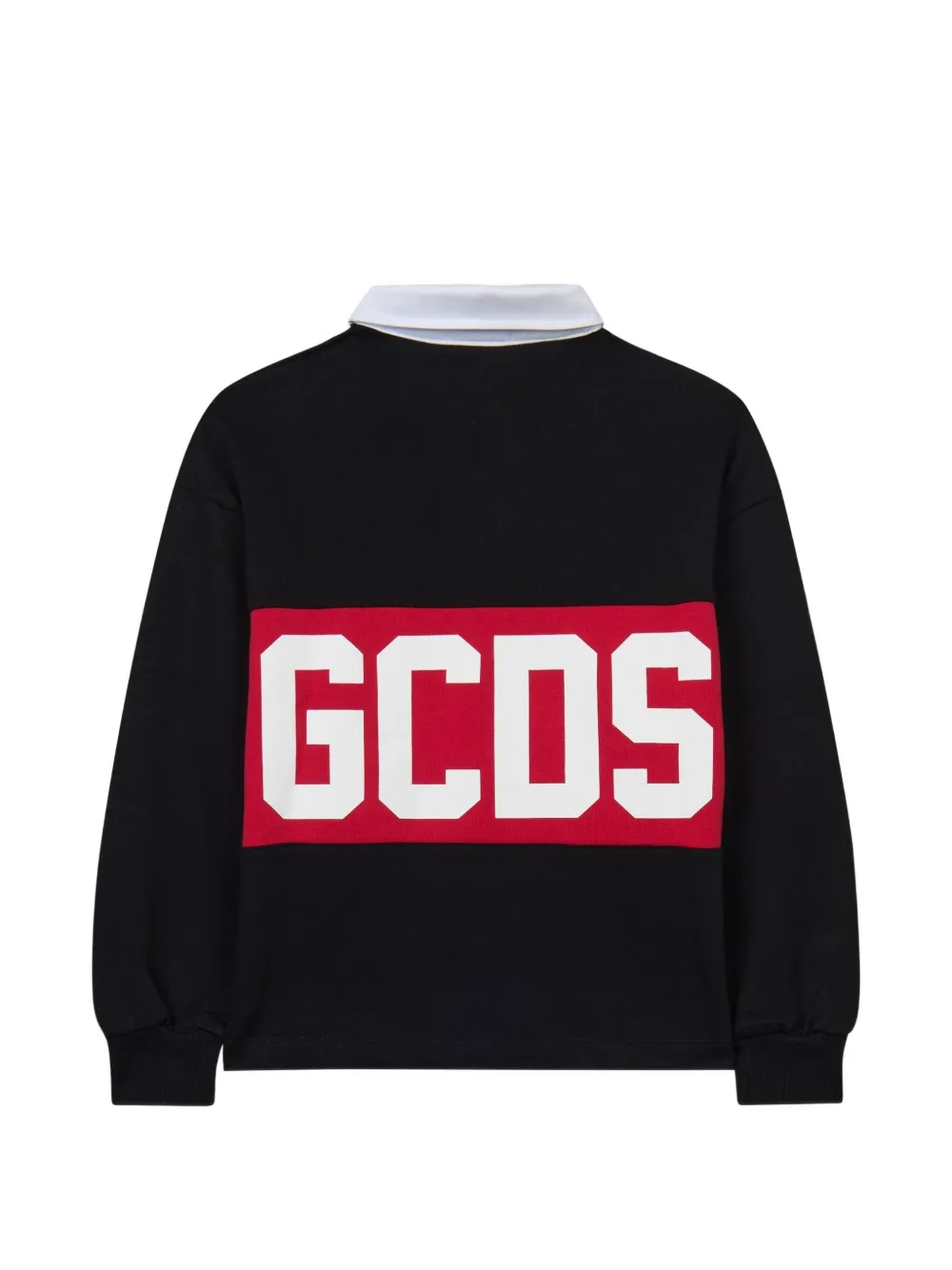 Gcds Kids Poloshirt met logoprint Zwart