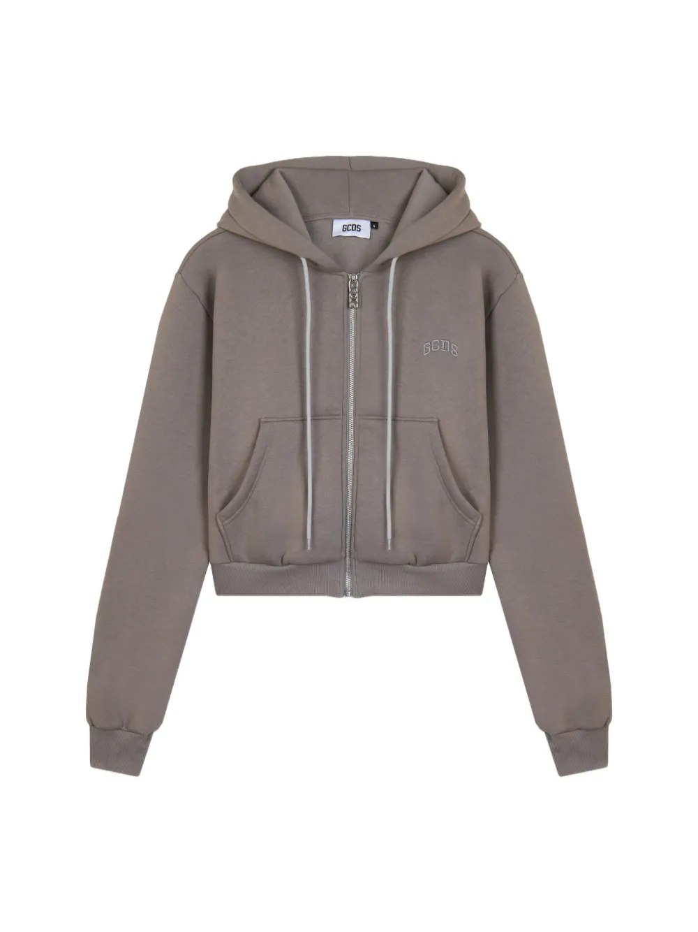 GCDS Hoodie met geborduurd logo Beige