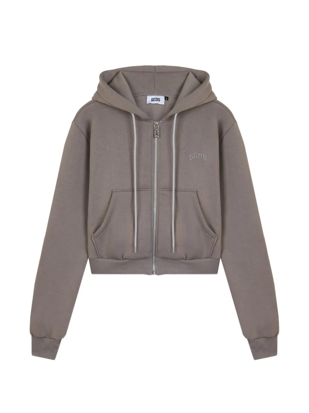 GCDS Hoodie met geborduurd logo Beige