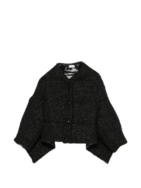 Moncler bouclé-knit quilted jacket