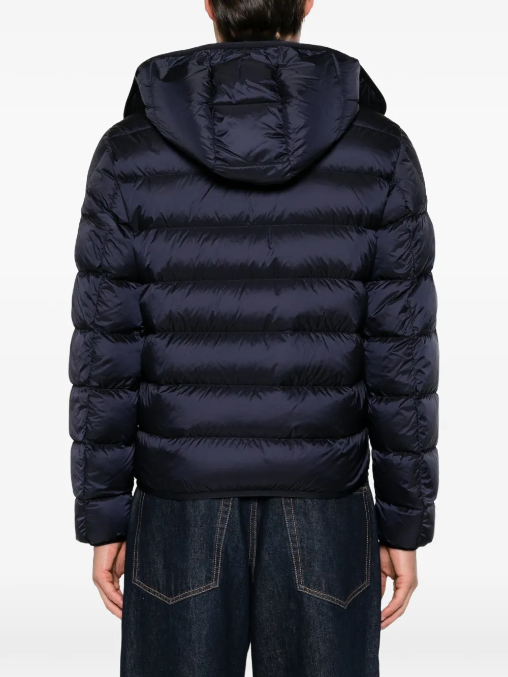 Moncler Gevoerd jack met capuchon Blauw