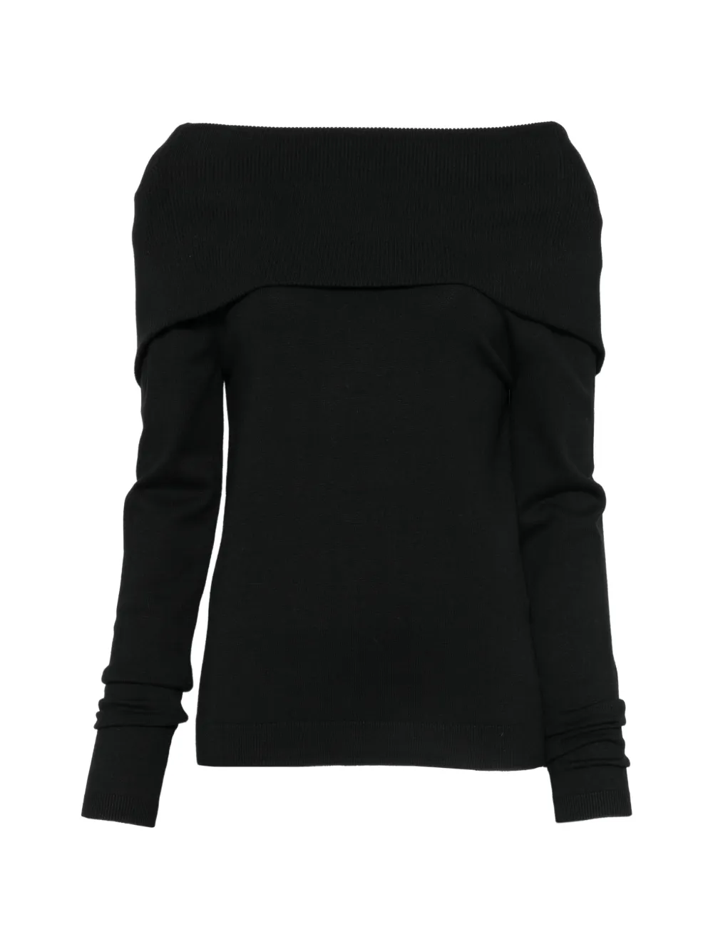 Semicouture off-shoulder zip-back cardigan