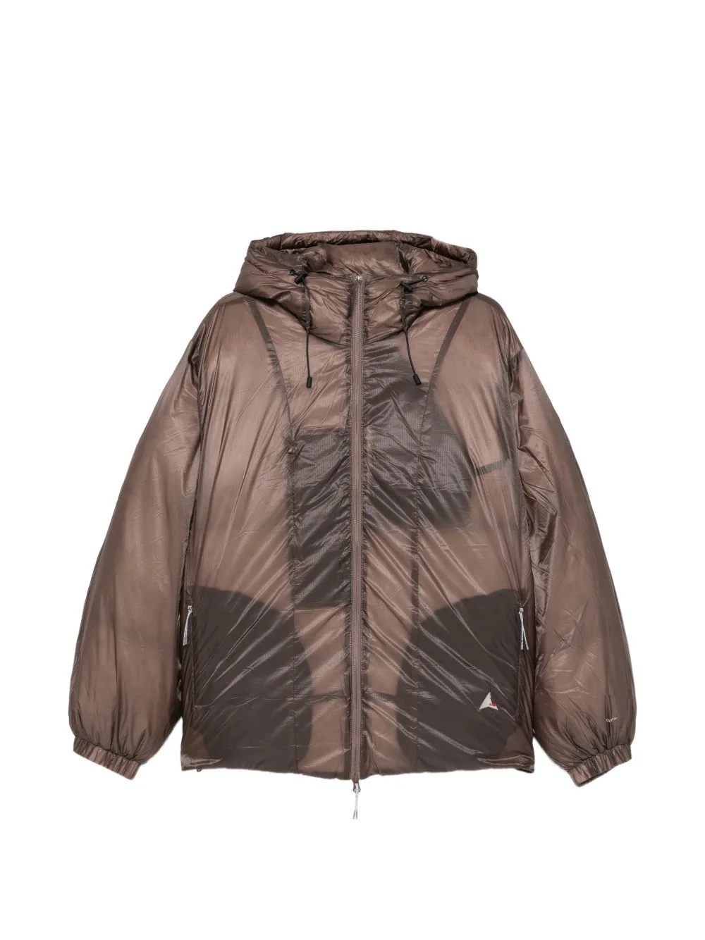 Roa Hooded Ripstop Jacket In Brown