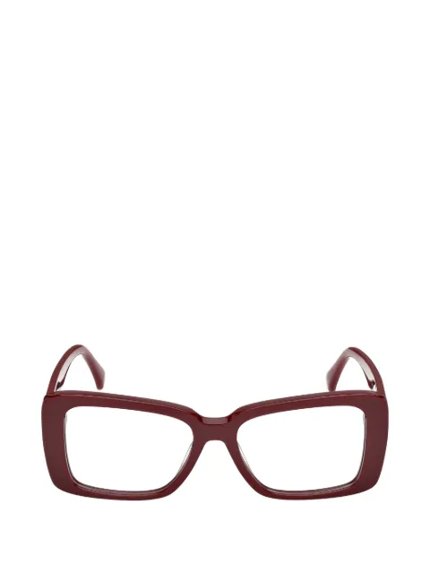 Max Mara Eyewear rectangle-frame clip-on glasses