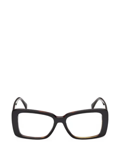 Max Mara Eyewear rectangle-frame clip-on glasses
