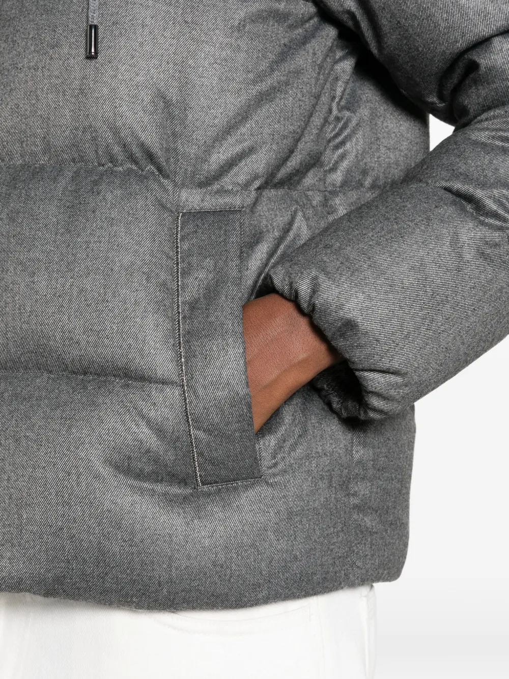 PESERICO 퀼팅 후드 자켓