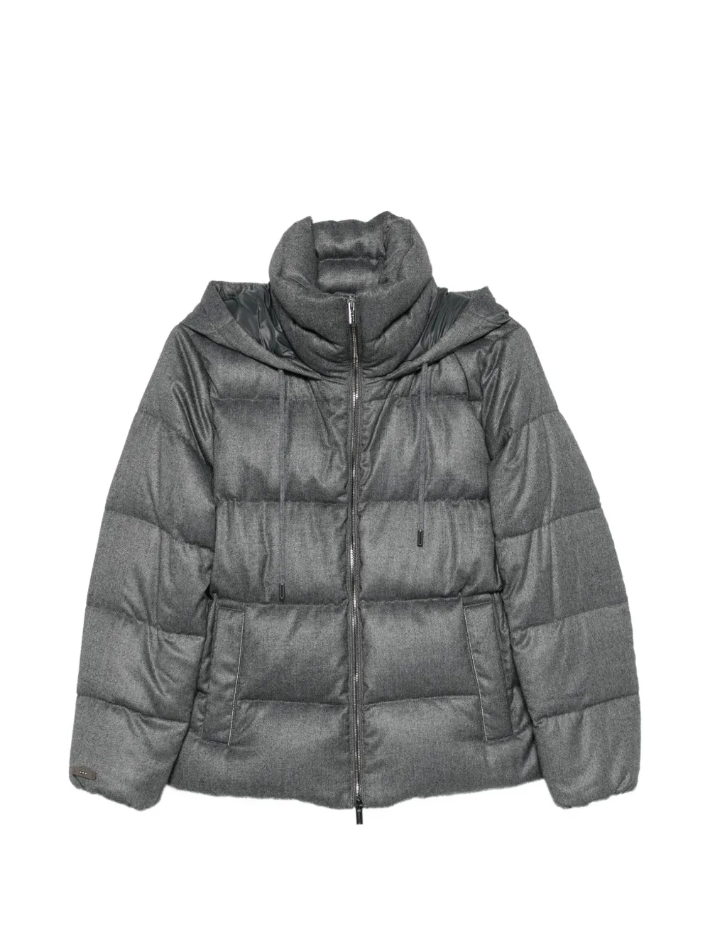 Peserico quilted hooded jacket - Grigio