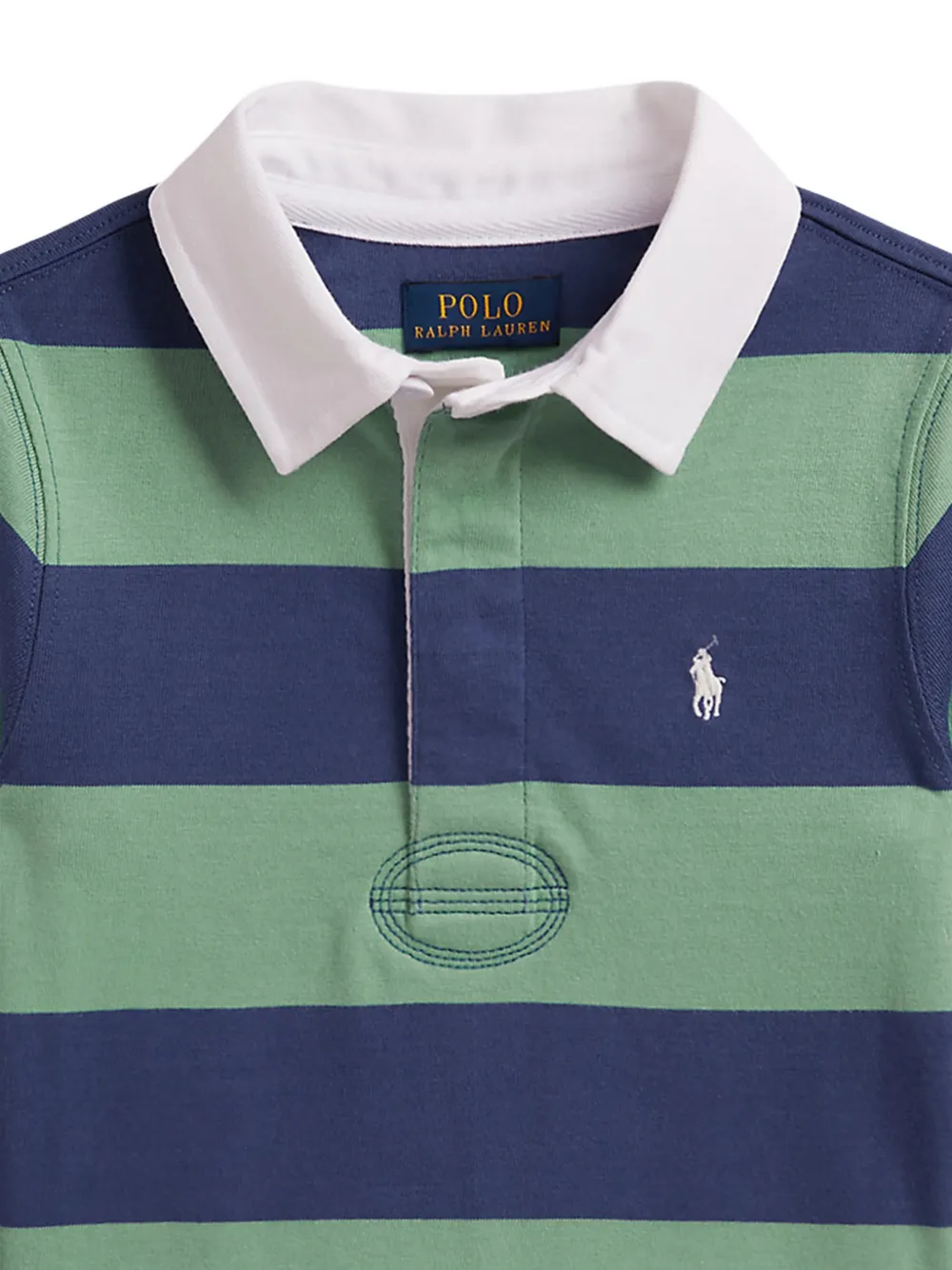 POLO RALPH LAUREN KIDS Gestreept poloshirt Groen