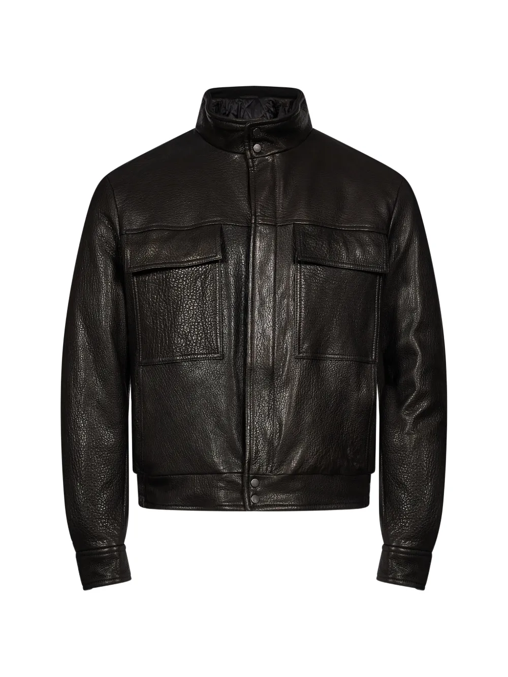 Salvatore Santoro grained-leather jacket