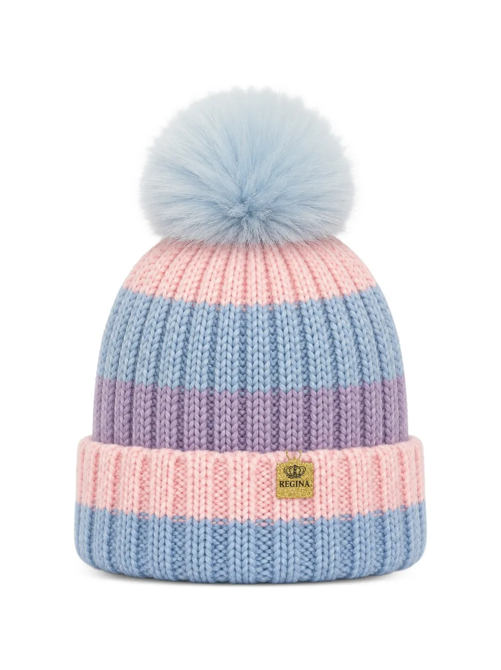 cuffie regina Berretto con pompon - Rosa