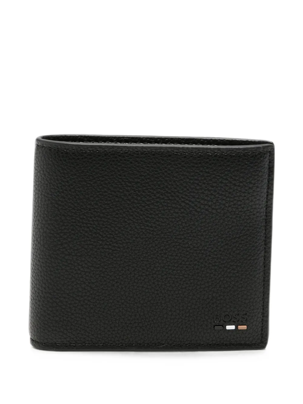 BOSS grained bifold wallet