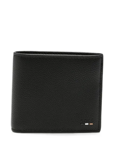 BOSS grained bifold wallet