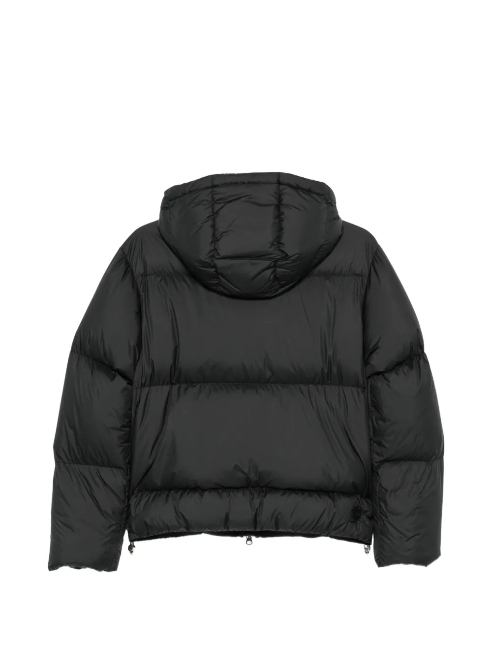 Colmar quilted hooded jacket Zwart