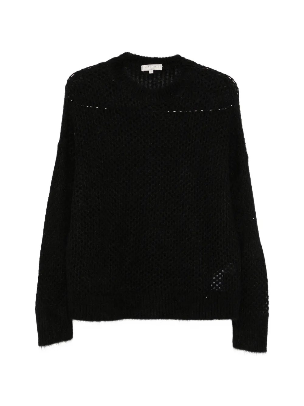 Antonelli Brembana open-knit crew-neck sweater