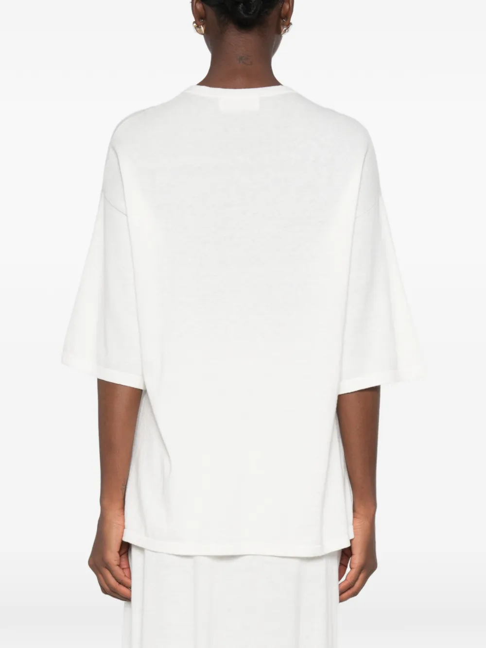 Lisa Yang Agnette oversized sweater Wit