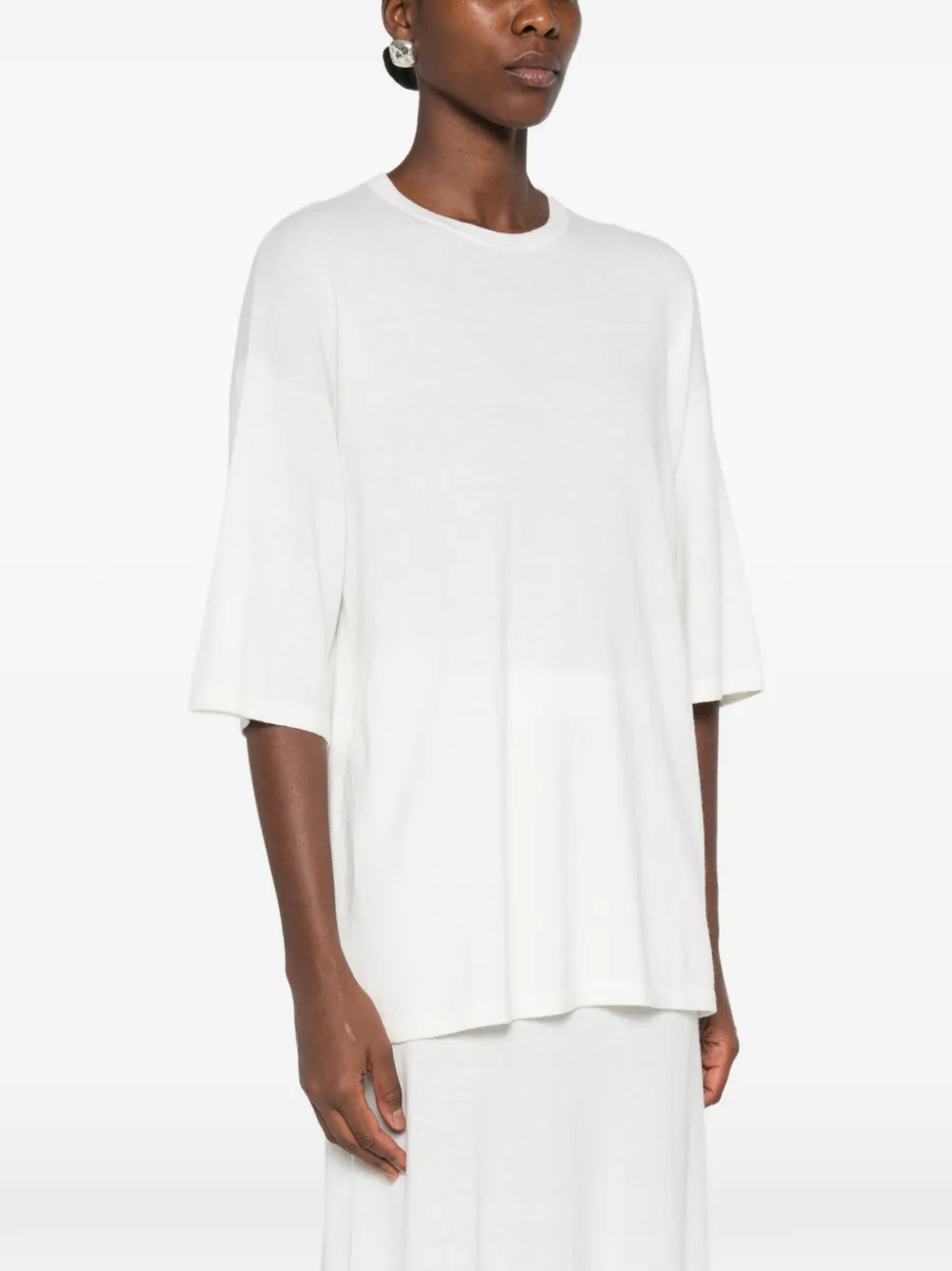 Lisa Yang Agnette oversized sweater Wit