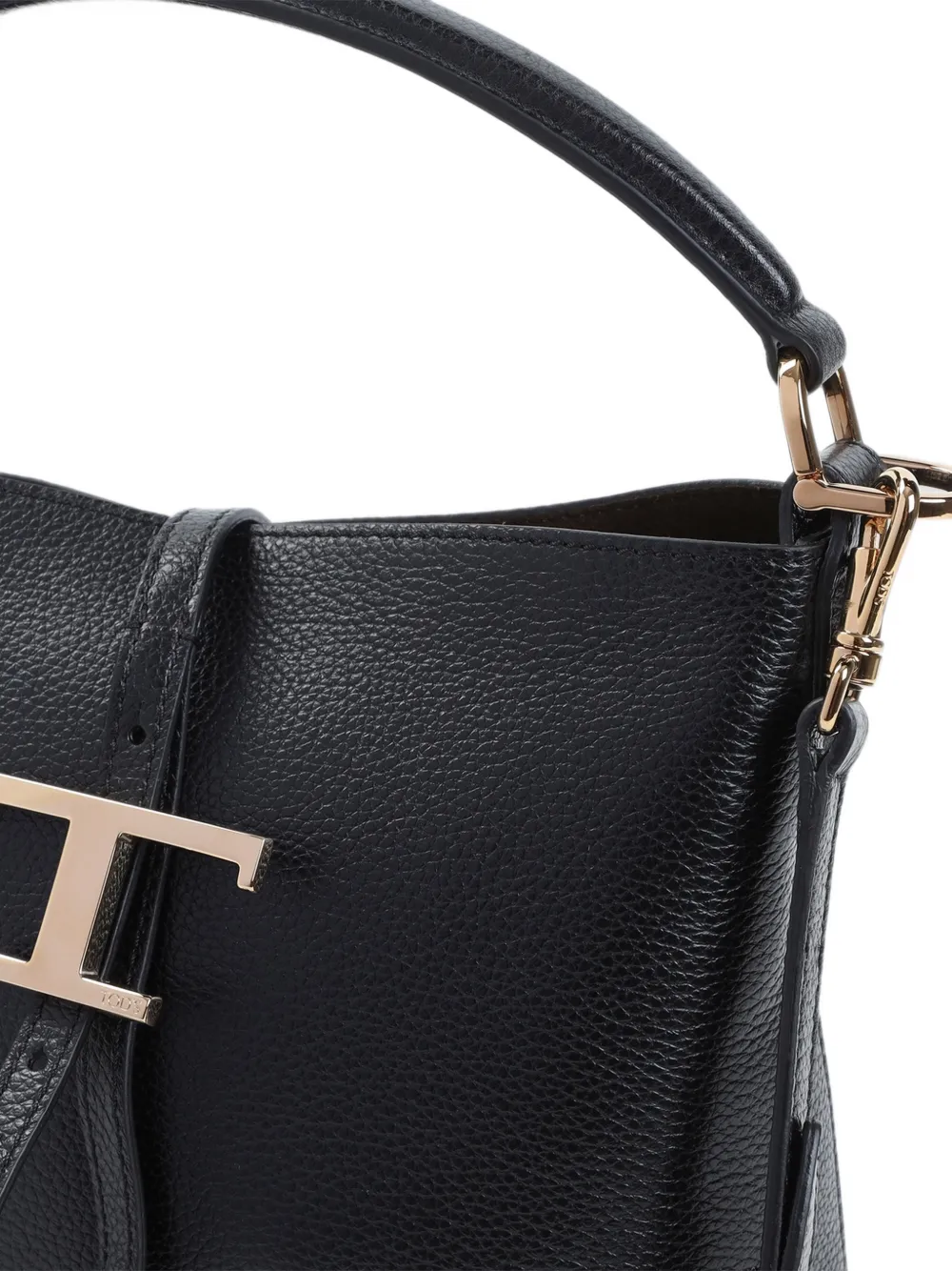 Tod's T Timeless leren schoudertas Zwart