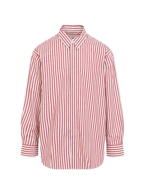 AMI Paris vertical-stripe cotton shirt