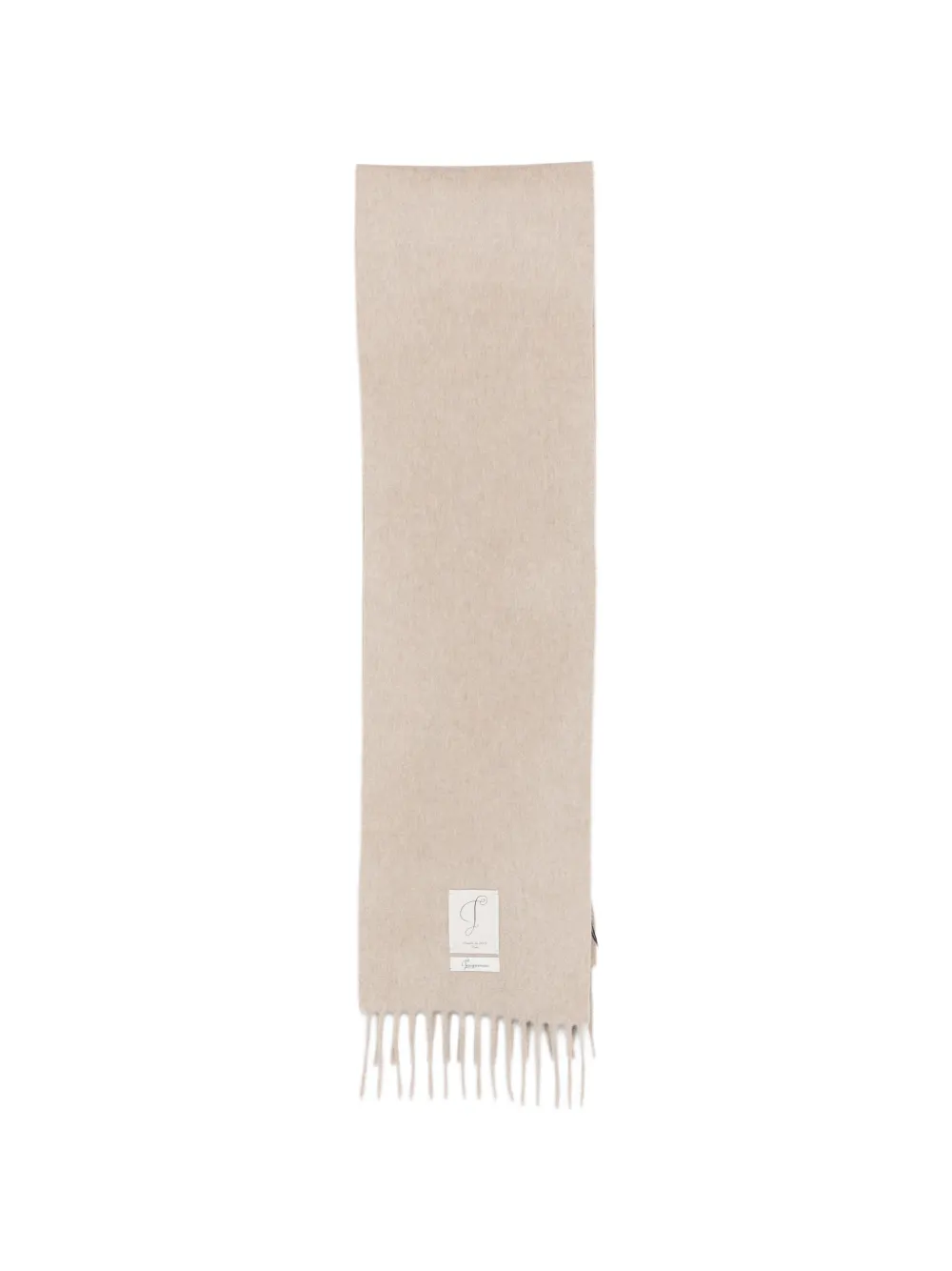Jacquemus fringed logo-patch scarf