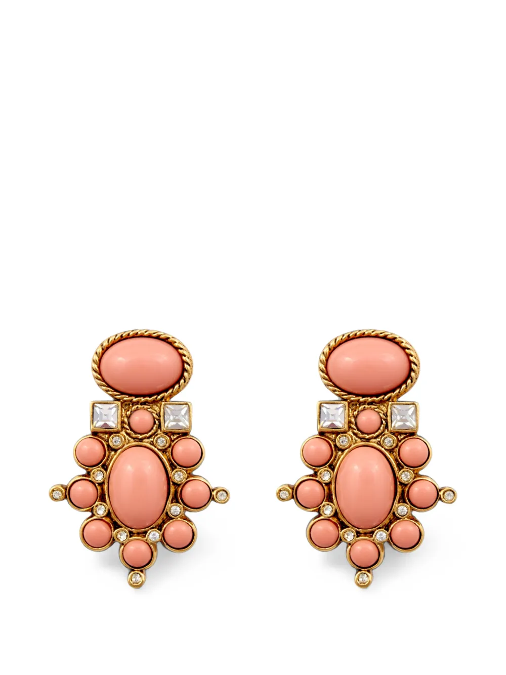 Elizabeth Taylor boucles d'oreilles à fermoir clip (1995) - Rose
