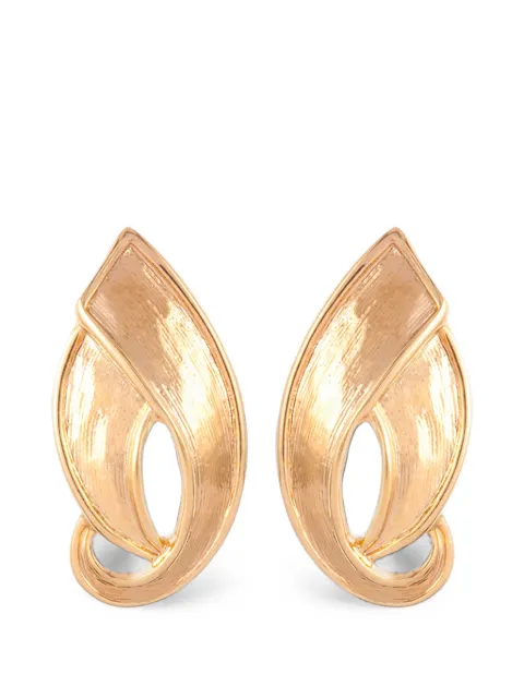 D'Orlan Vintage 1980s leaf-shaped earrings