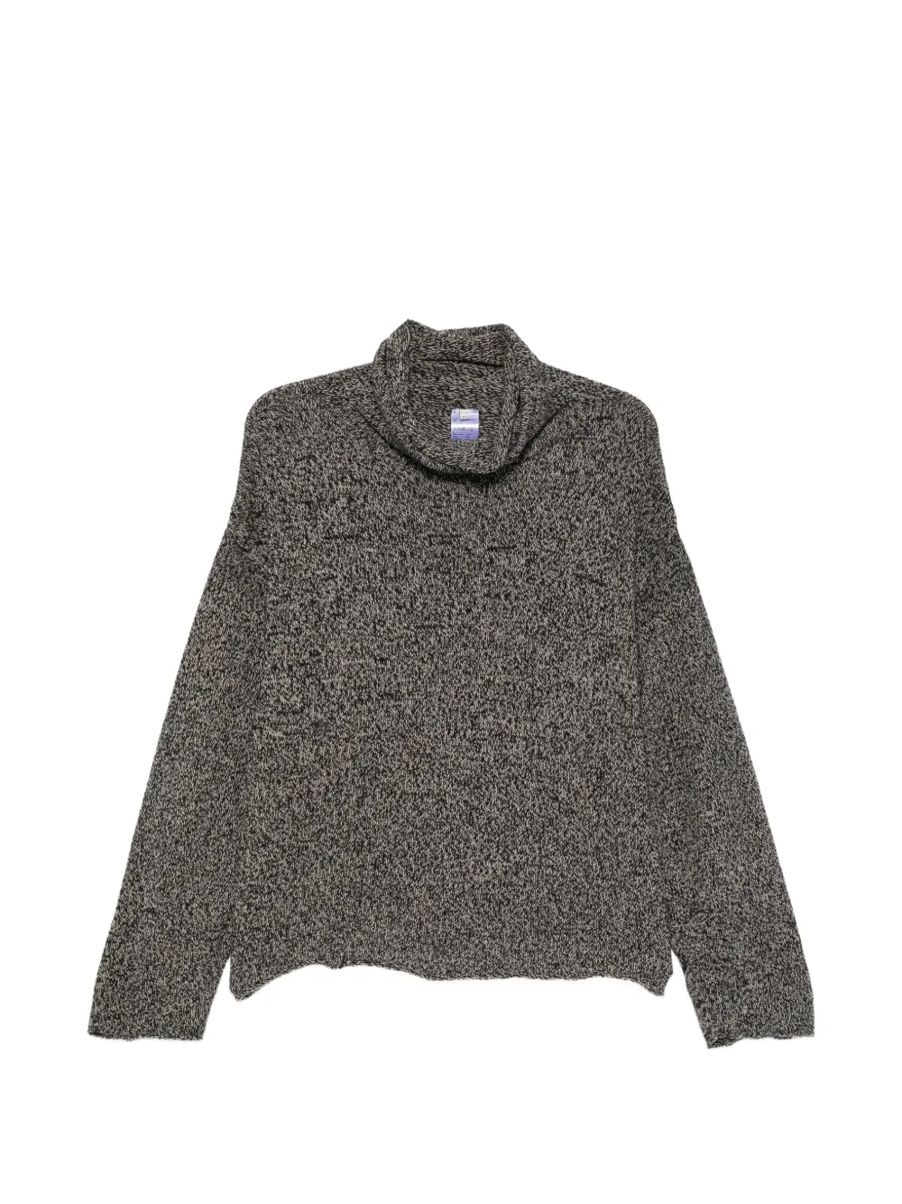 Baserange Kem mock-neck marl-knit sweater