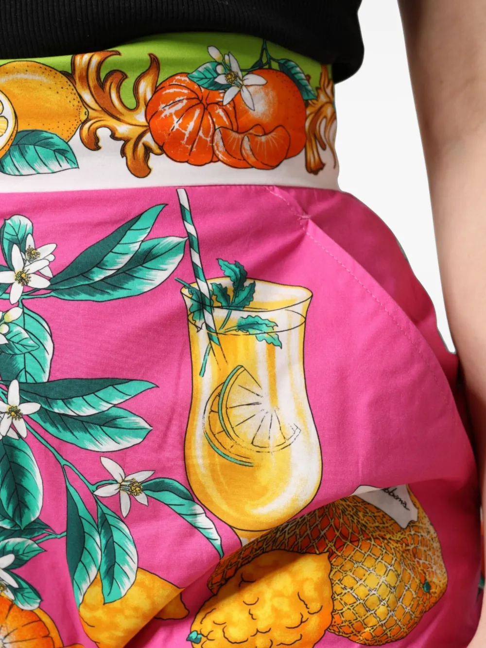 Dolce & Gabbana citrus-print shorts Roze