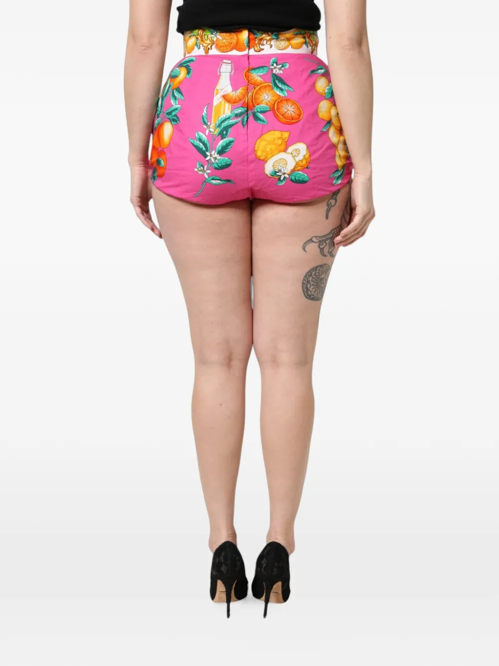 Dolce & Gabbana citrus-print shorts Roze