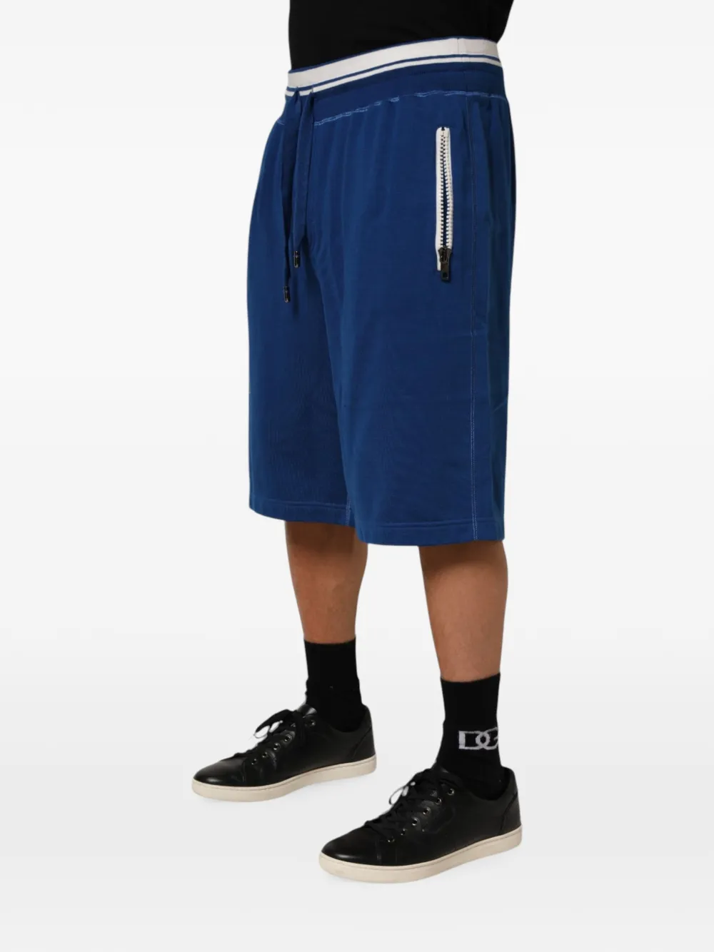 Dolce & Gabbana Shorts met logoprint Blauw