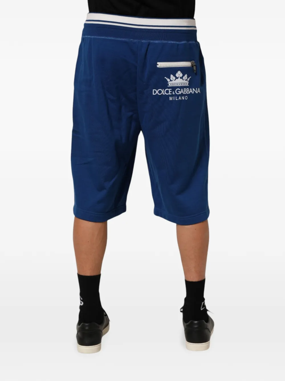 Dolce & Gabbana Shorts met logoprint Blauw