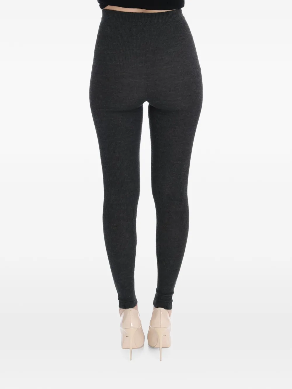 Dolce & Gabbana Ribgebreide legging Grijs