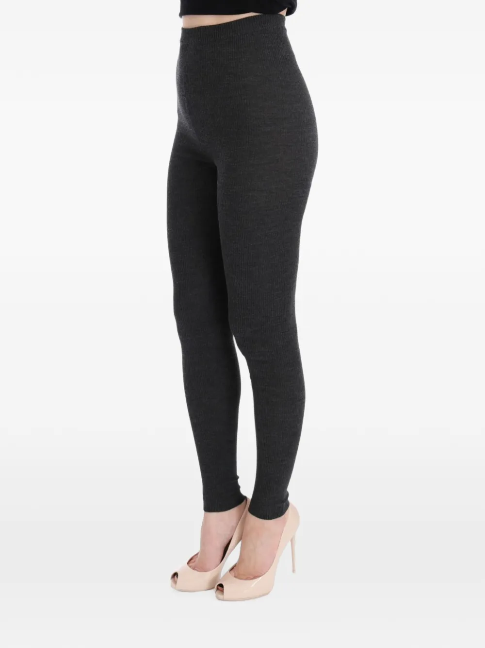 Dolce & Gabbana Ribgebreide legging Grijs