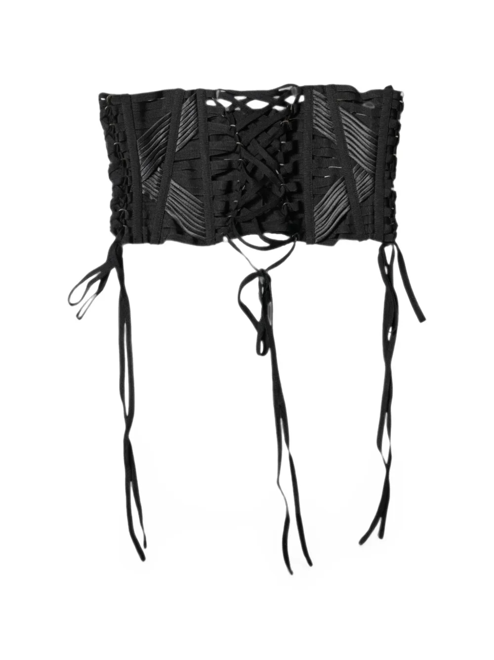 Dolce & Gabbana lace-up corset belt - Nero