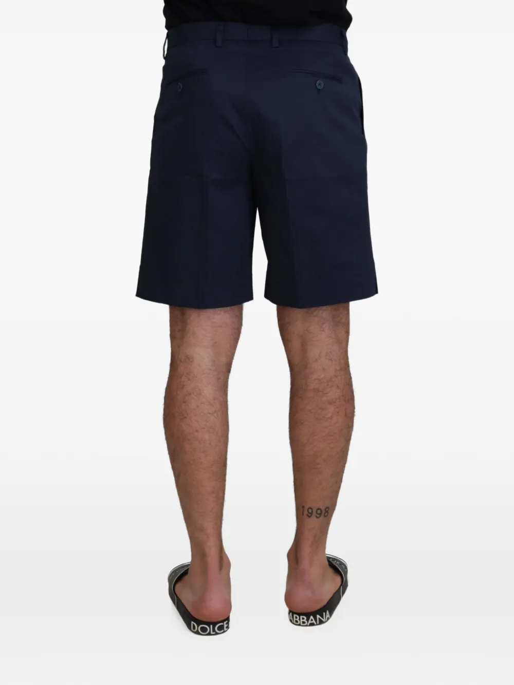 Dolce & Gabbana Shorts met geplooid detail Blauw