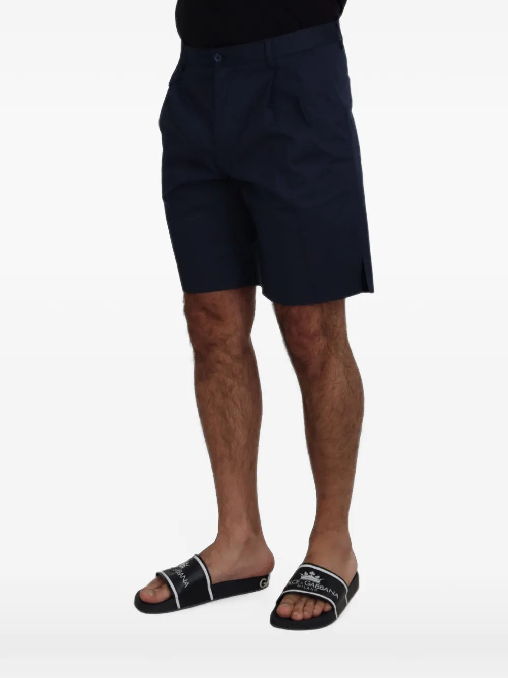 Dolce & Gabbana Shorts met geplooid detail Blauw