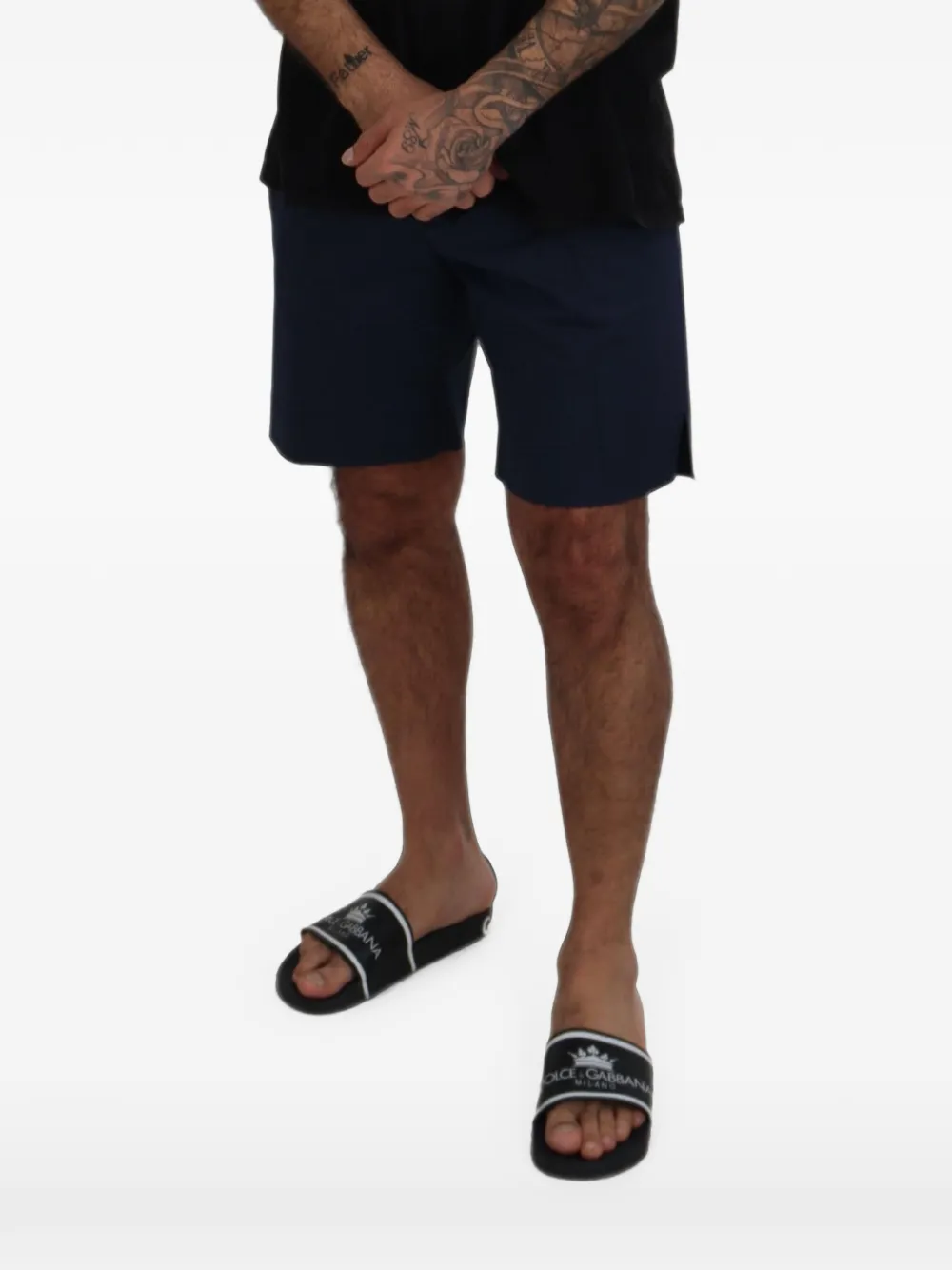Dolce & Gabbana Shorts met geplooid detail Blauw