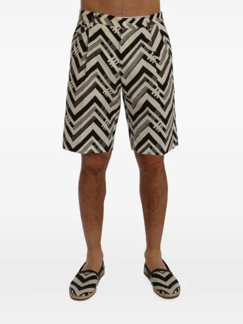 Dolce & Gabbana chevron-print shorts