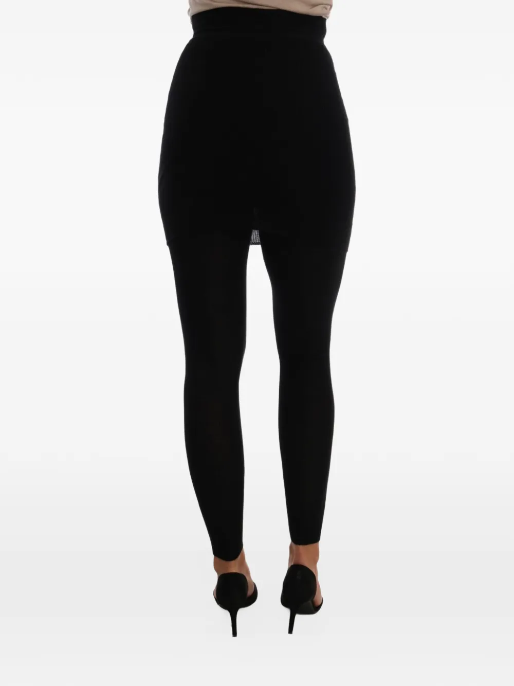 Dolce & Gabbana High-waist legging van stretchbreisel Zwart