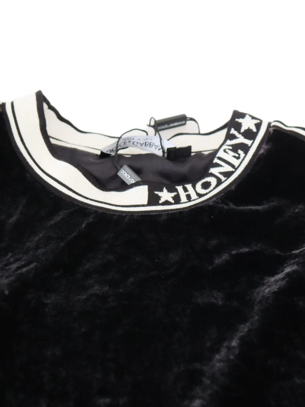 Dolce & Gabbana logo-tape sweater Zwart
