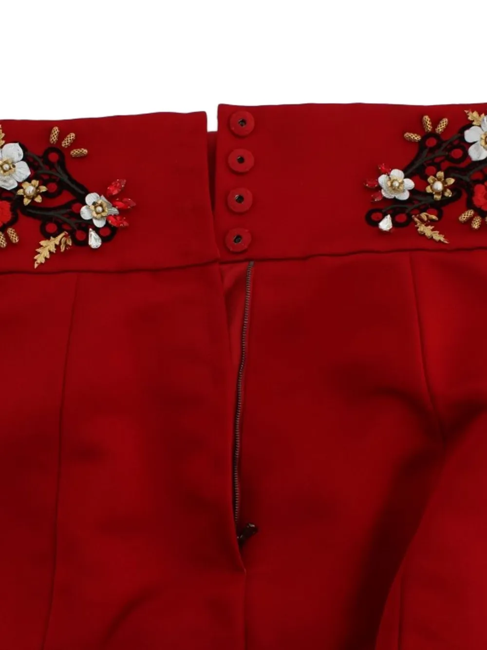 Dolce & Gabbana crystal-embellished shorts Rood