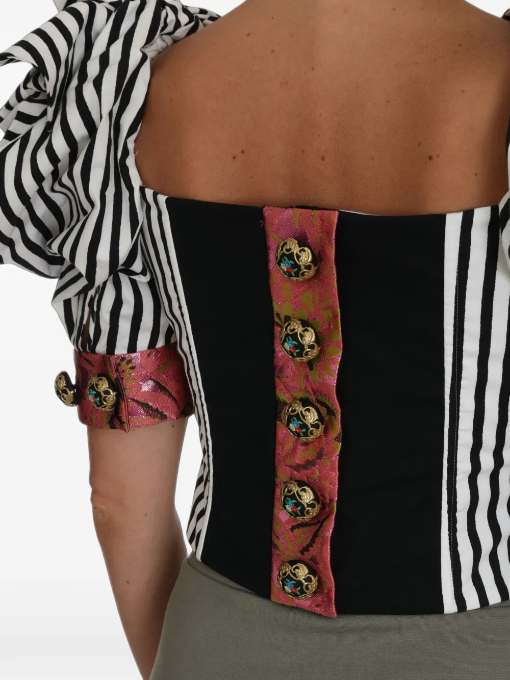 Dolce & Gabbana Top met pofmouwen Wit