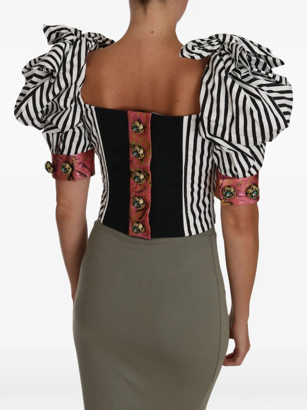 Dolce & Gabbana Top met pofmouwen Wit