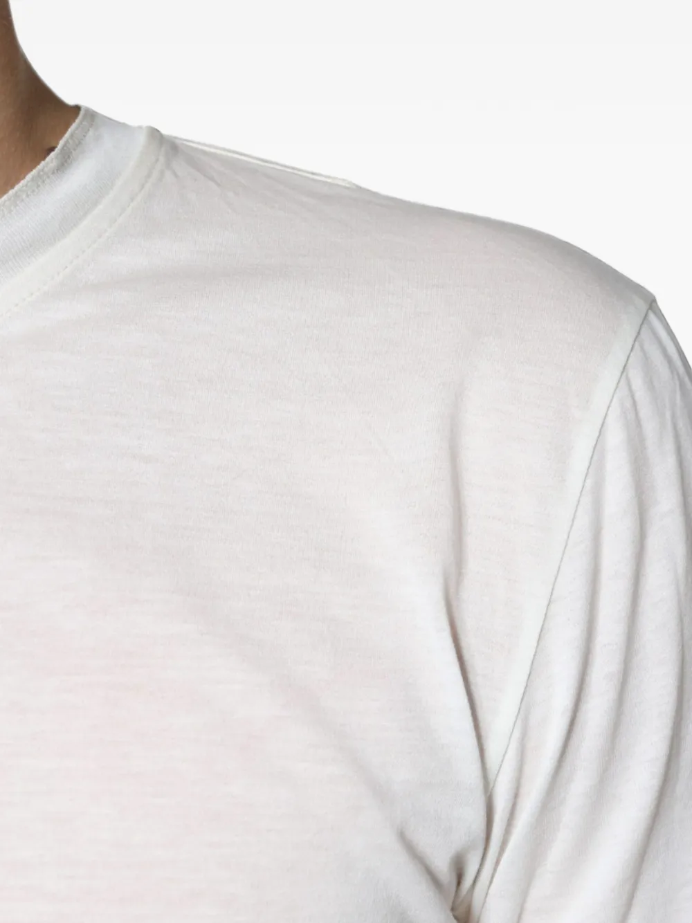 Dolce & Gabbana T-shirt met henleyhals en korte mouwen Wit